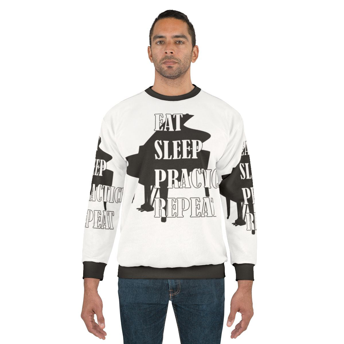 Eat Sleep Practice Repeat Piano Musician Sweatshirt