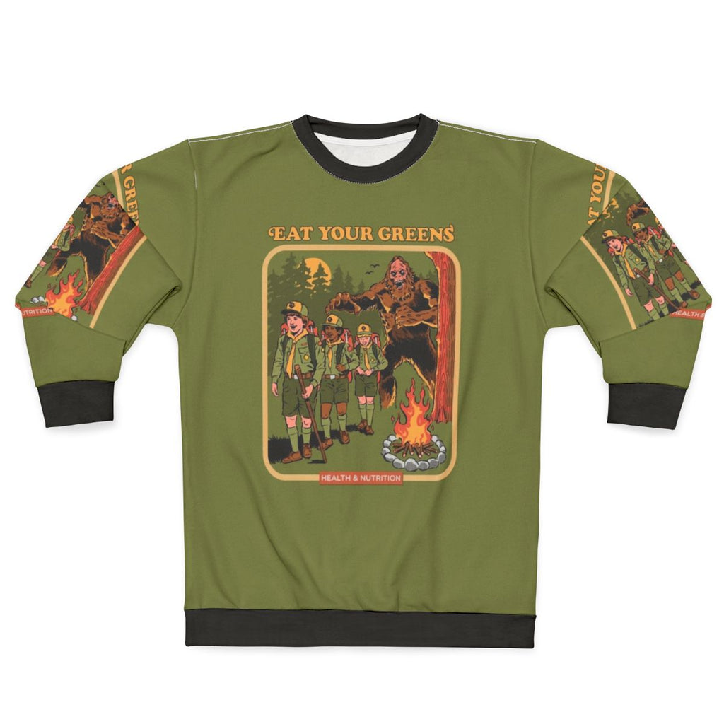 Retro "Eat Your Greens" Bigfoot Sweatshirt