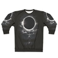 Eclipse Cosmic Sweatshirt with Space, Solar and Lunar Graphic Design