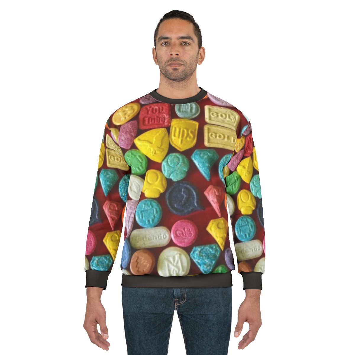 Ecstasy sweatshirt for club, dance, and rave fashion