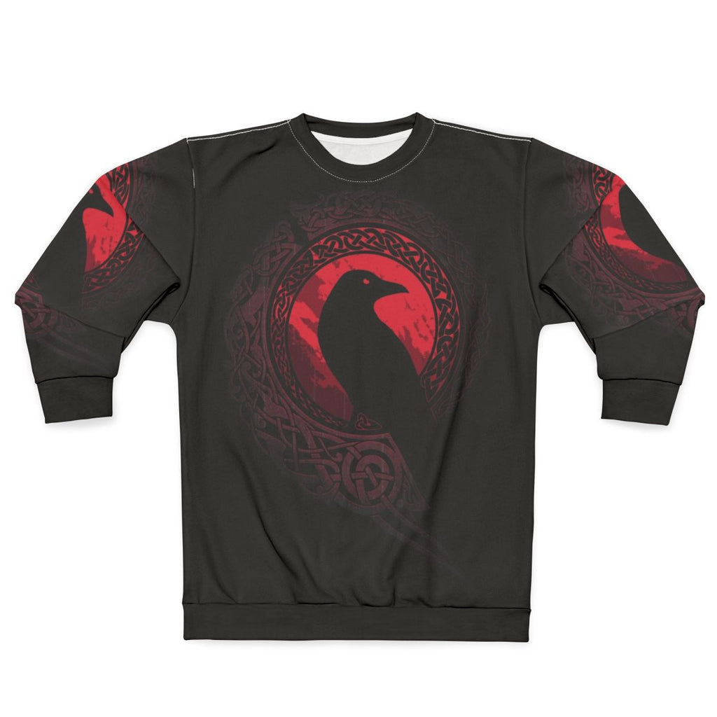 Edda Sweatshirt with Nordic Mythology Inspired Tribal Design