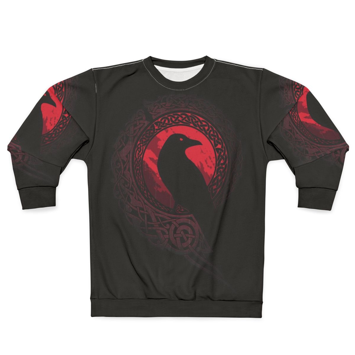 Edda Sweatshirt with Nordic Mythology Inspired Tribal Design