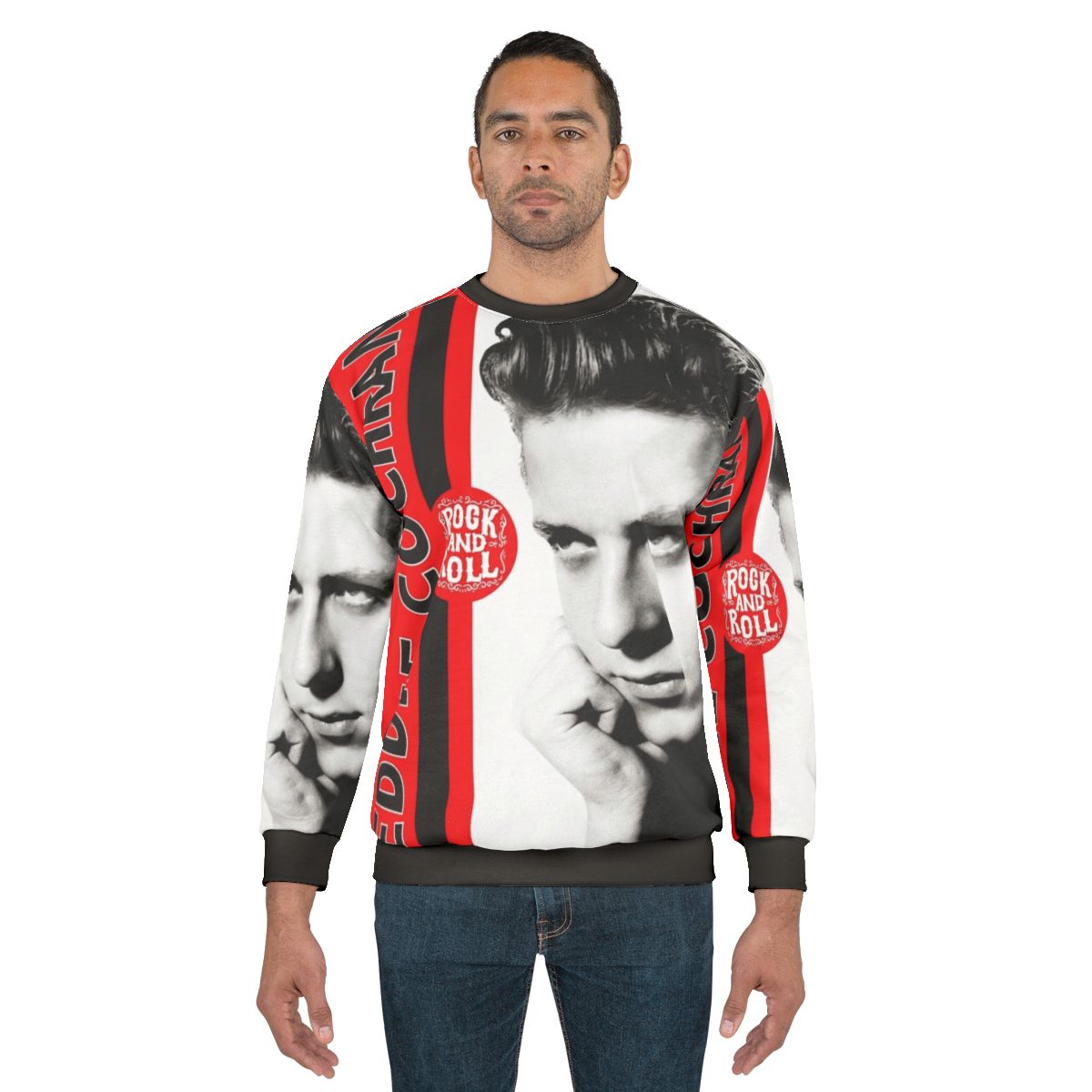 Eddie Cochran 1950s Rockstar Vintage Music Sweatshirt