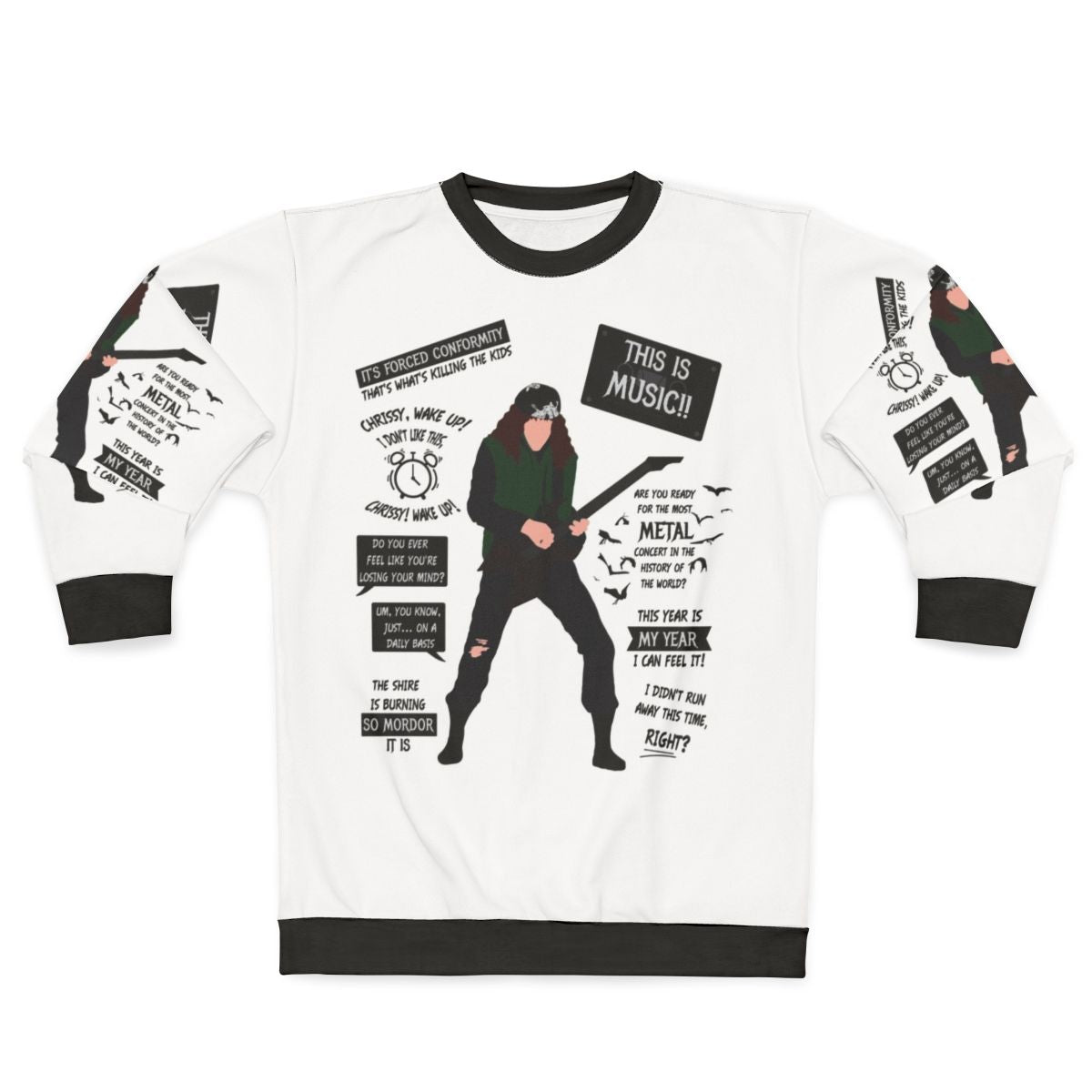 Eddie Munson Quotes Minimalist Stranger Things Sweatshirt