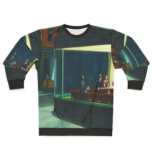 Edward Hopper's "Nighthawks" Art Reproduction Sweatshirt