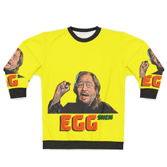 Egg Shen from the '80s cult classic 'Big Trouble in Little China' on a sweatshirt
