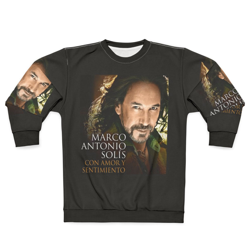 El Buki Loteria Card Sweatshirt featuring iconic Hispanic music artist Marco Antonio Solis