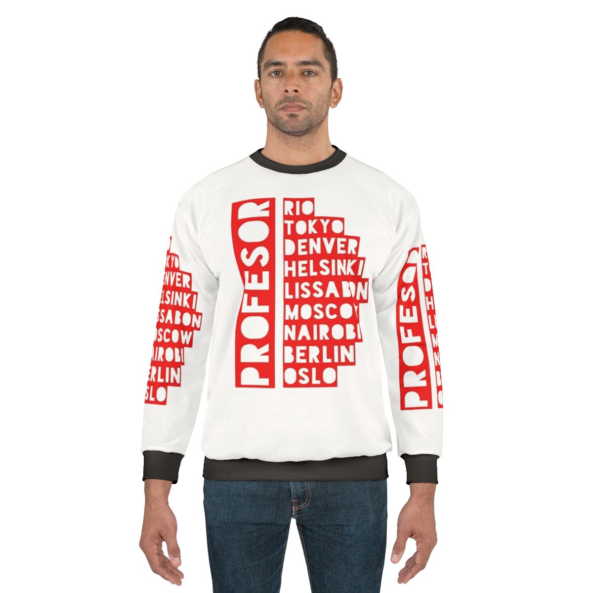 Red El Profesor Money Heist Premium Sweatshirt