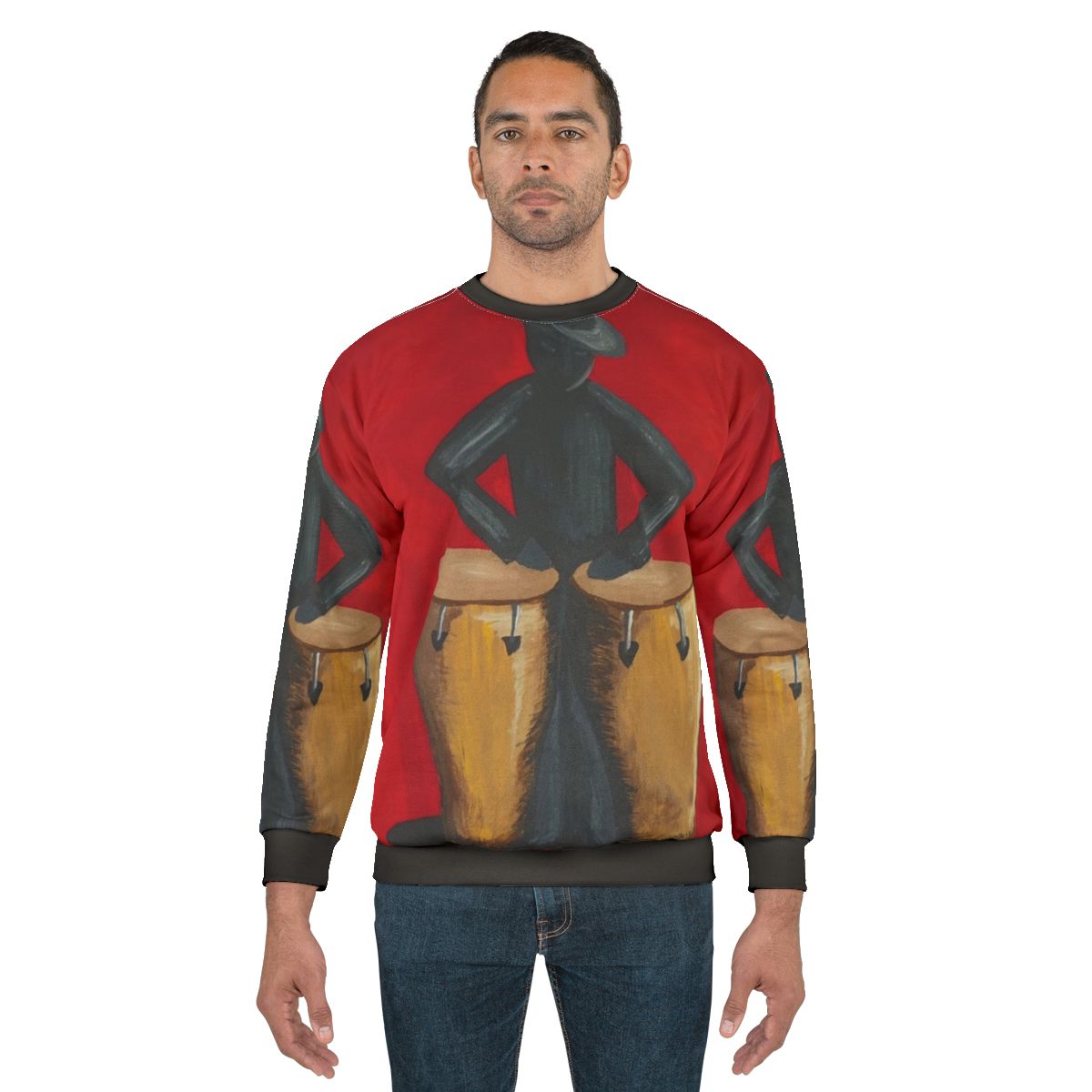 Salsero Conga Player Latin Music Art Sweatshirt