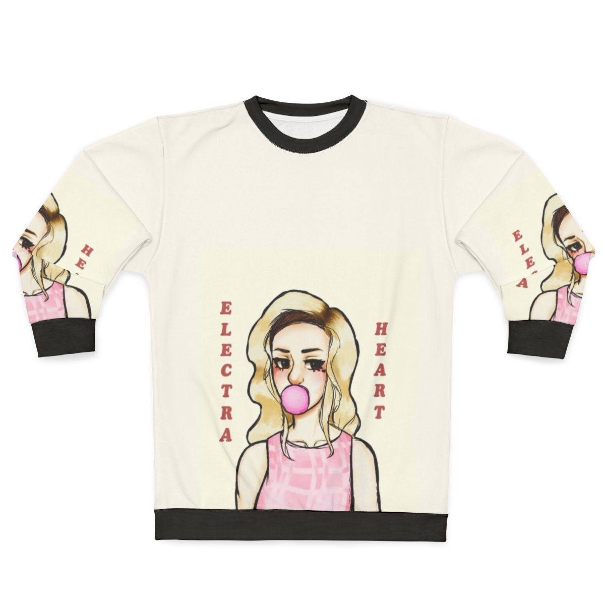 Electra Heart Sweatshirt featuring the iconic album artwork for Marina and the Diamonds' 'Electra Heart'
