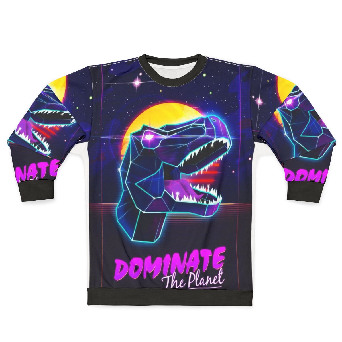 Electric Jurassic Rex Dinosaur Sweatshirt
