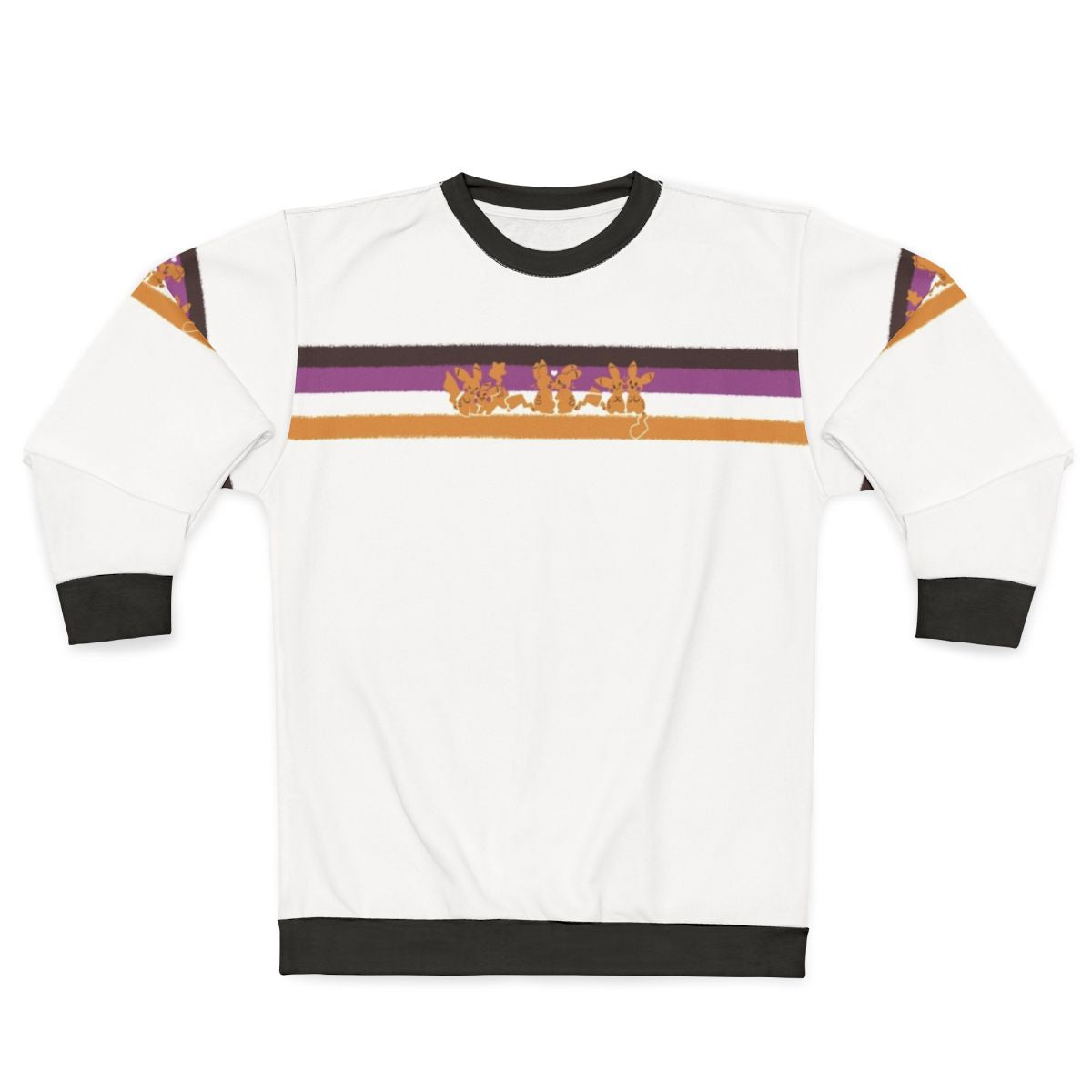 Nonbinary pride electric love sweatshirt
