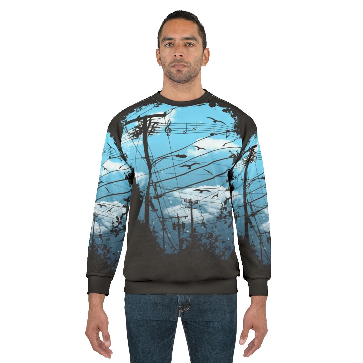 Electrifying Music City Sweatshirt with Urban Apparel Design