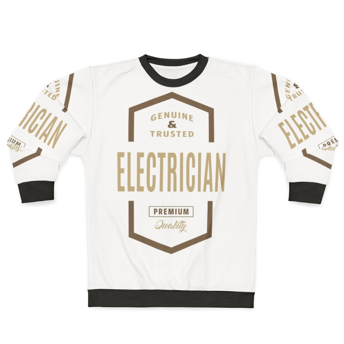 Electrician Sweatshirt with Electrical Worker Design