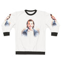 Eleven from Stranger Things wearing a sweatshirt