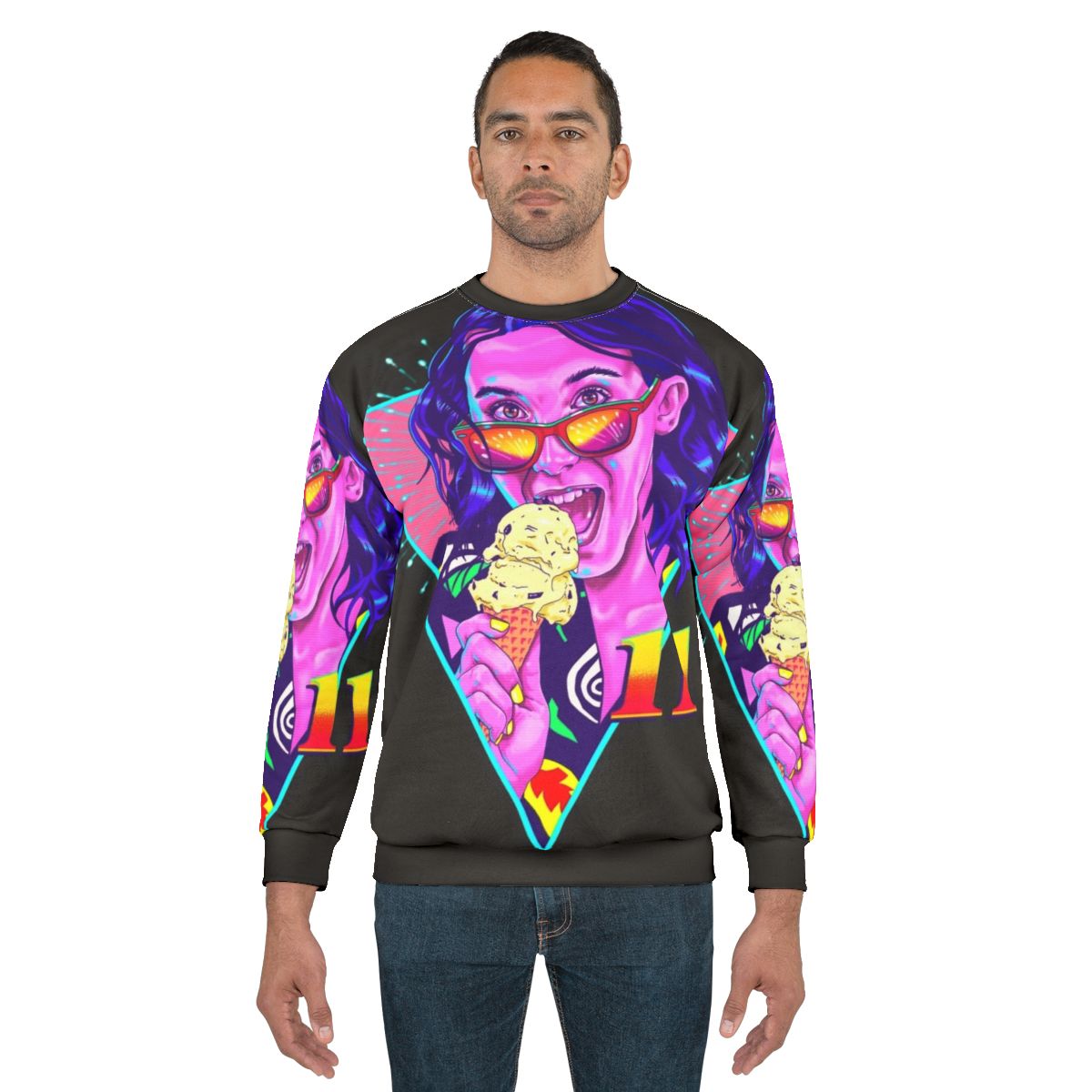 Eleven Stranger Things Inspired Vanilla Sweatshirt
