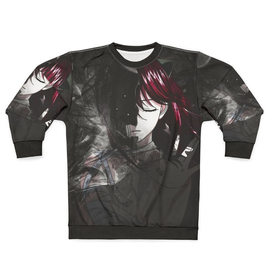 Elfen Lied anime sweatshirt featuring a kawaii and horror inspired design