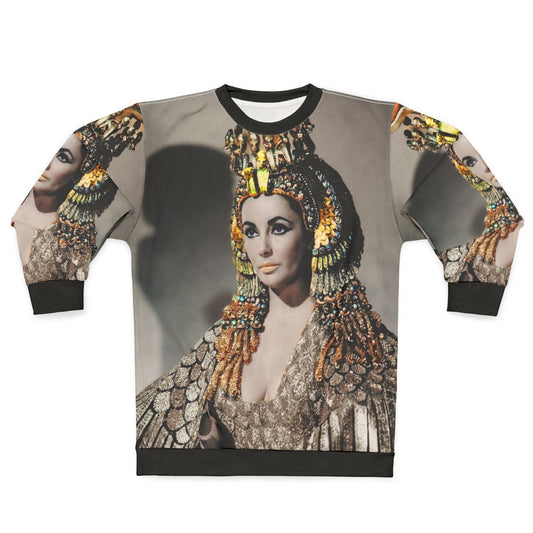 Elizabeth Taylor as Cleopatra in a classic movie scene