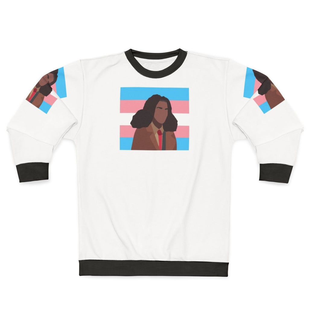 Elle Argent Trans Pride Flag Sweatshirt