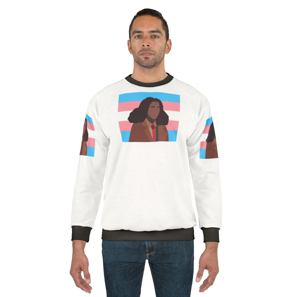 Elle Argent Trans Pride Flag Sweatshirt