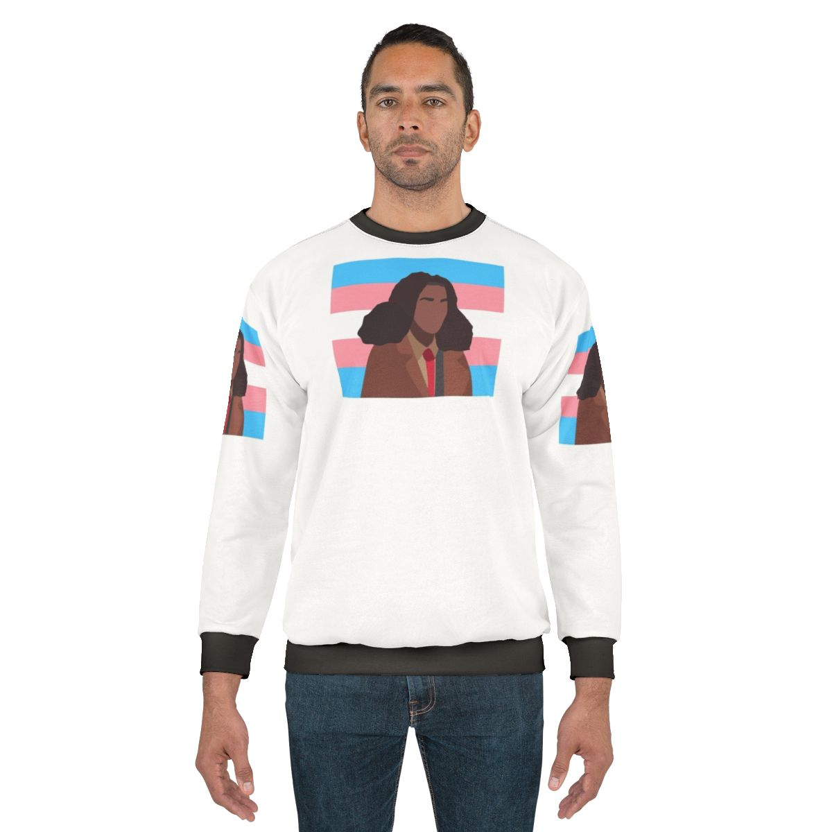 Elle Argent Trans Pride Flag Sweatshirt