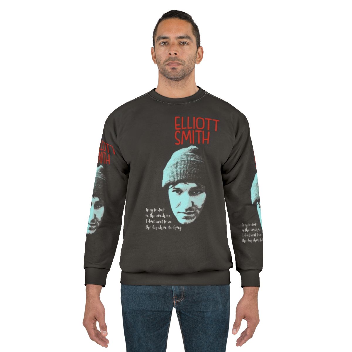 Elliott Smith Art Graphic Sweatshirt