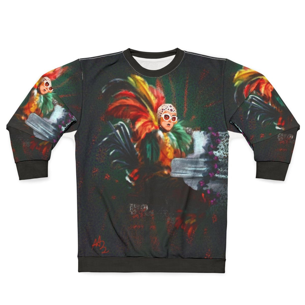 Elton John 70s Glam Rock Sweatshirt