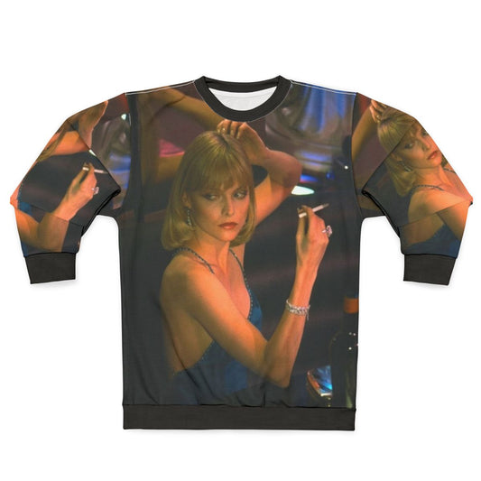 Michelle Pfeiffer as Elvira Hancock in Scarface 1983 Sweatshirt