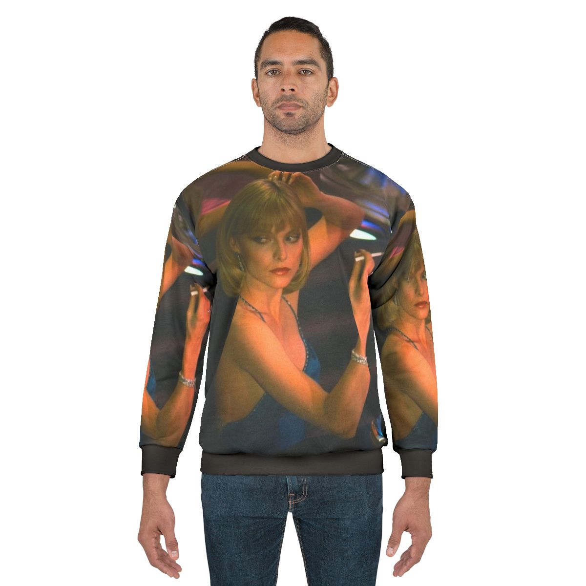 Michelle Pfeiffer as Elvira Hancock in Scarface 1983 Sweatshirt