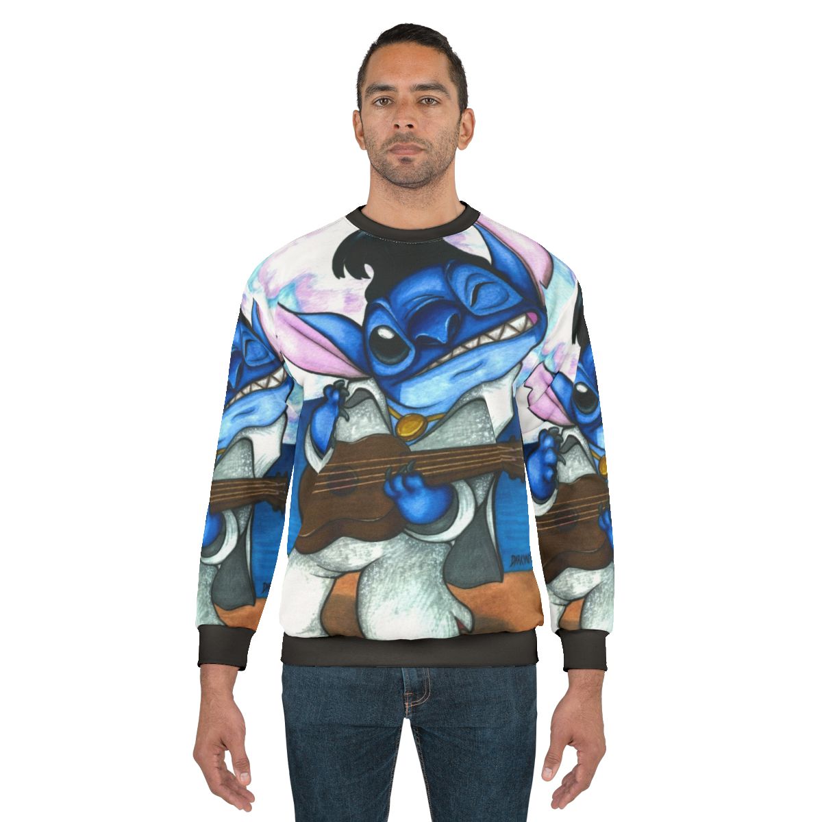 Elvis Stitch Cute Pop Art Sweatshirt