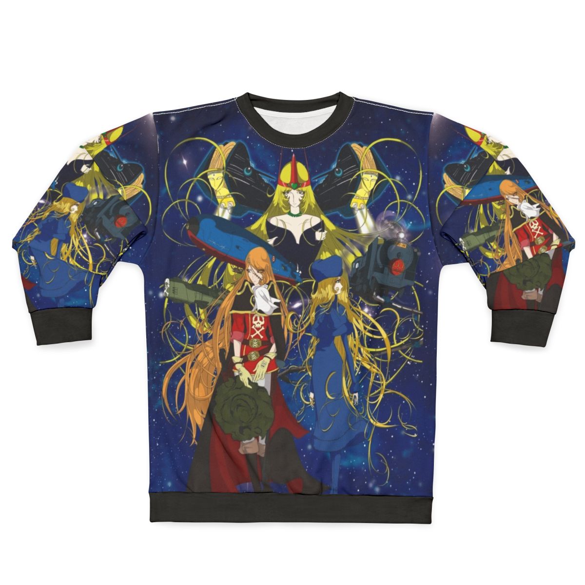 Captain Harlock and Emeraldas Sci-Fi Anime Sweatshirt