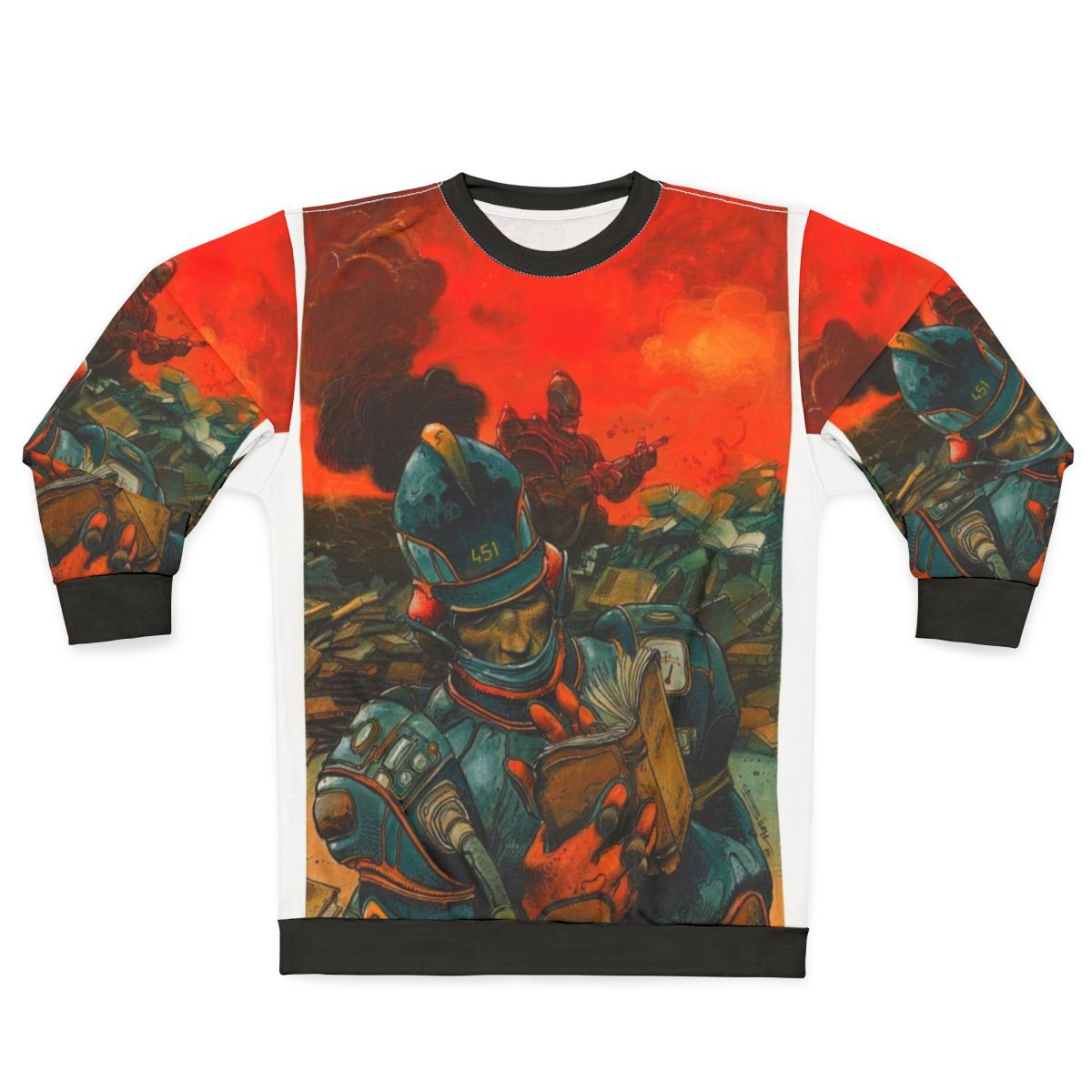 Enki Bilal inspired French art graphic design sweatshirt