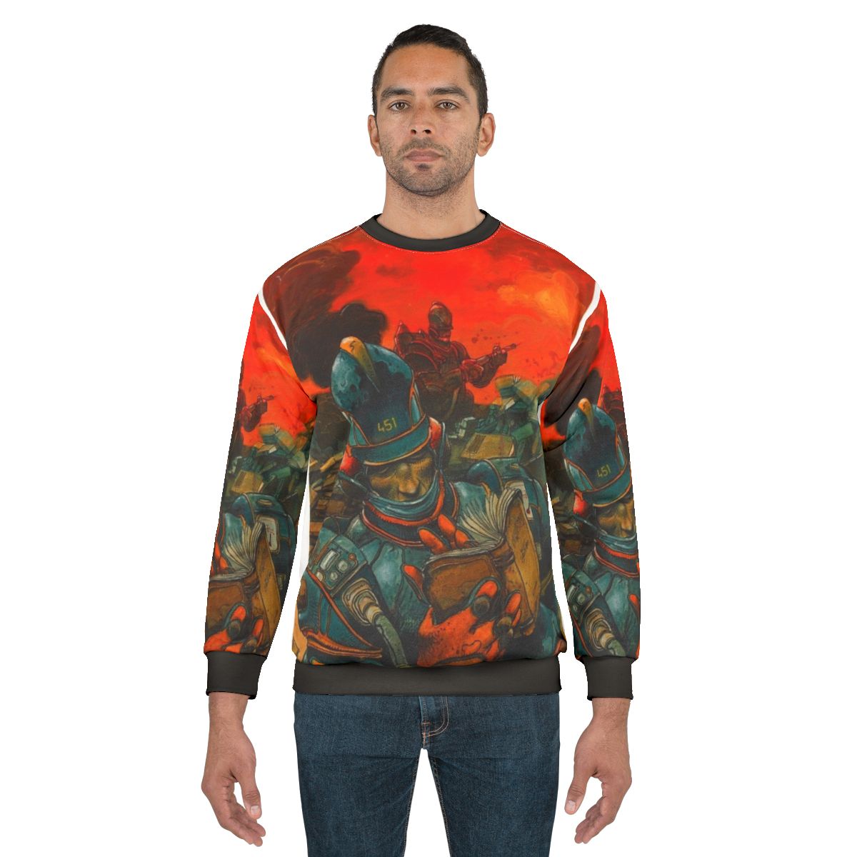 Enki Bilal inspired French art graphic design sweatshirt