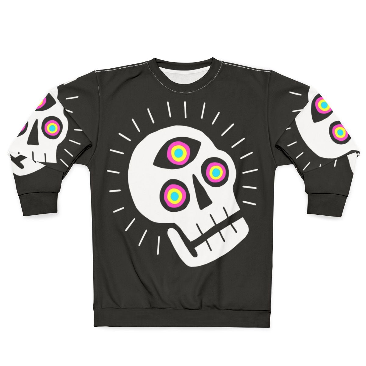 Enlightened Skull Sweatshirt with Spiritual Design