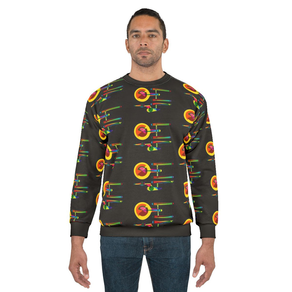 Star Trek Enterprise Sweatshirt with Minimalist Design
