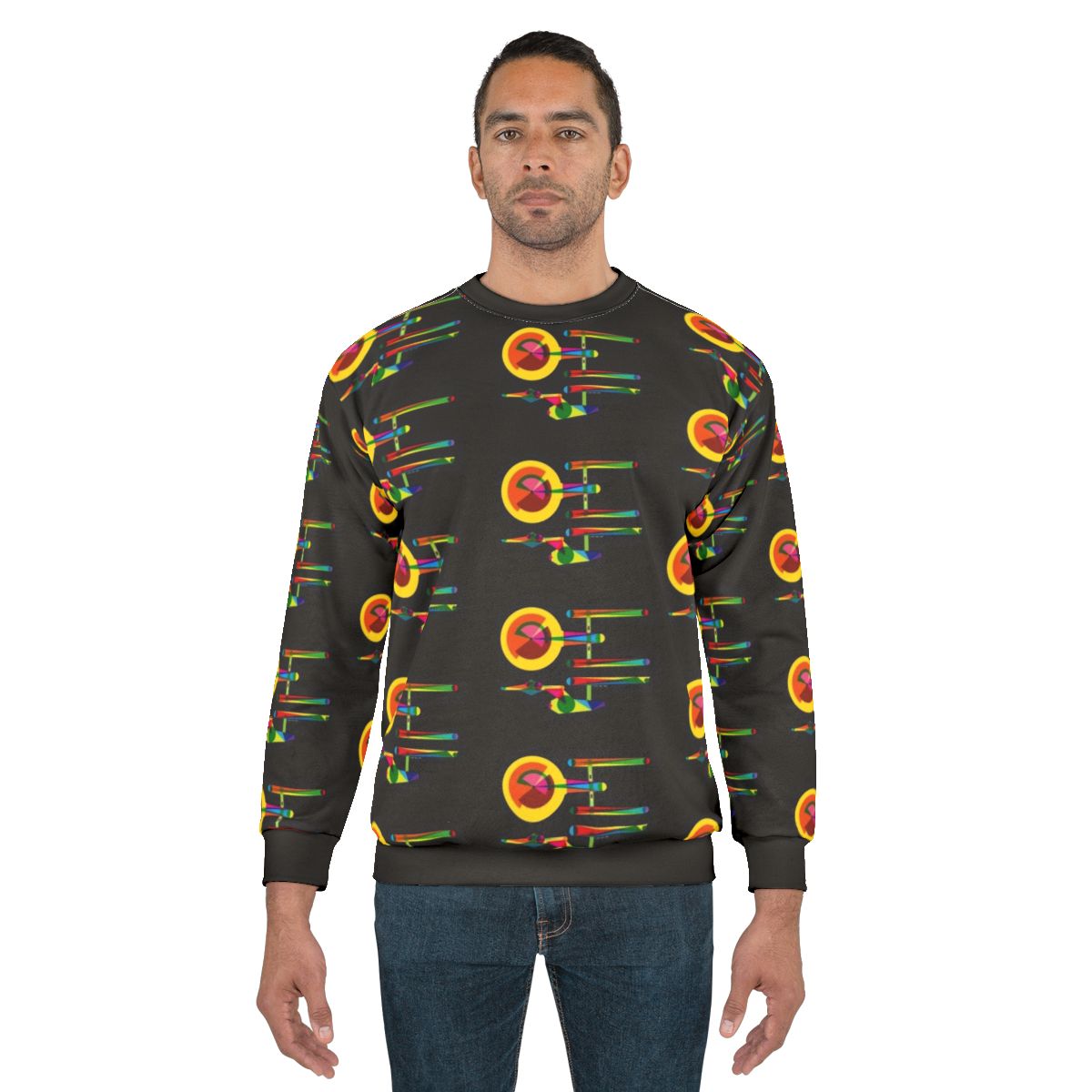 Star Trek Enterprise Sweatshirt with Minimalist Design