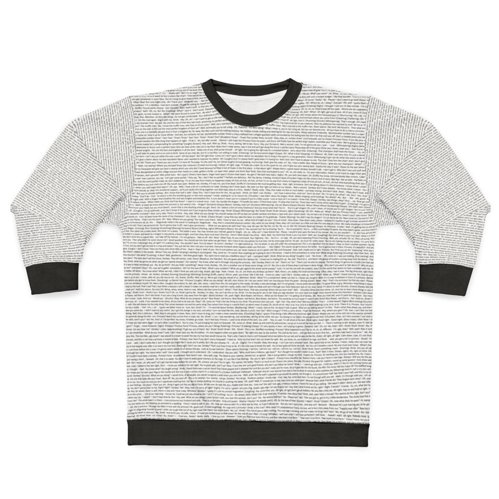 Shrek script printed sweatshirt