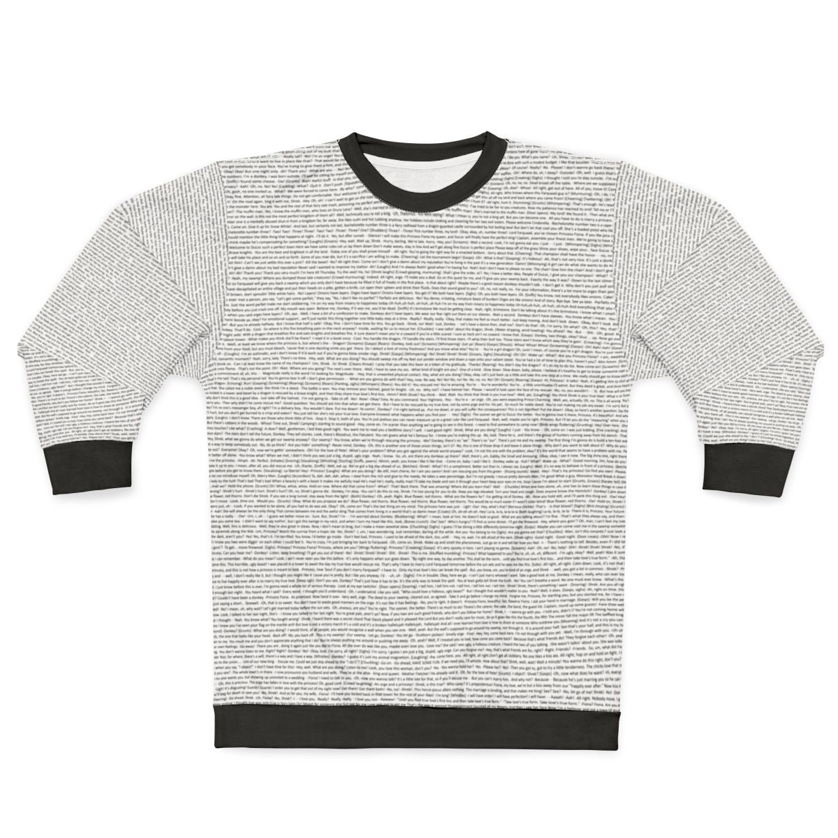 Shrek script printed sweatshirt