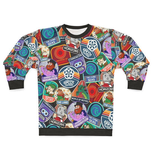 Epcot Center Attractions Themed Sweatshirt