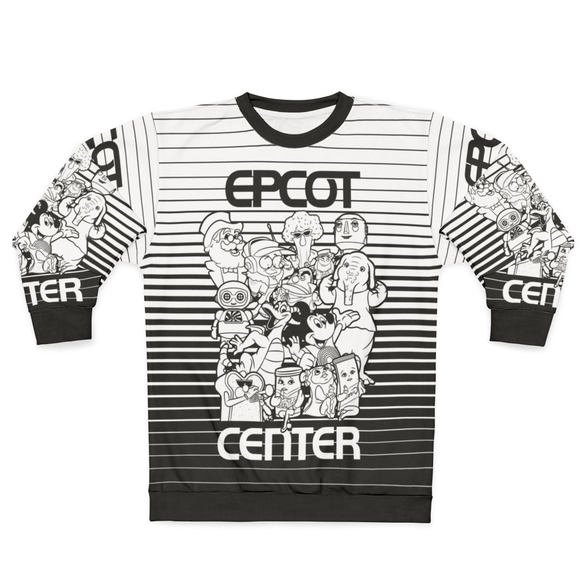 Epcot Center Sweatshirt featuring classic Disney attractions