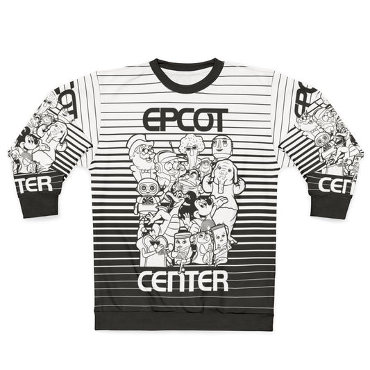 Epcot Center Sweatshirt featuring classic Disney attractions