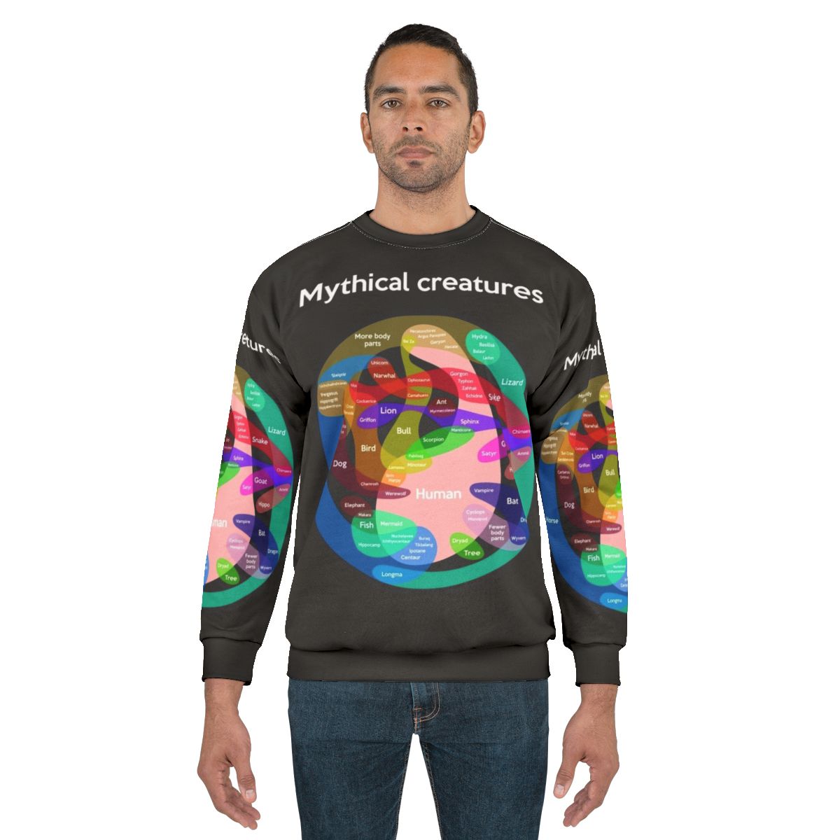 Epic Mythical Creatures Chart Sweatshirt