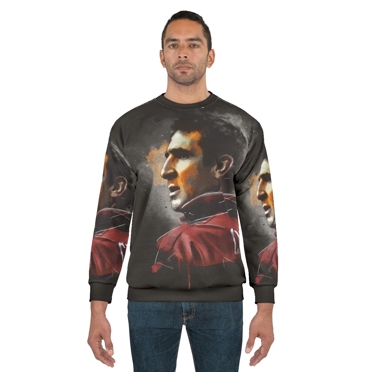 Eric Cantona Painting Sweatshirt for Manchester United Fans