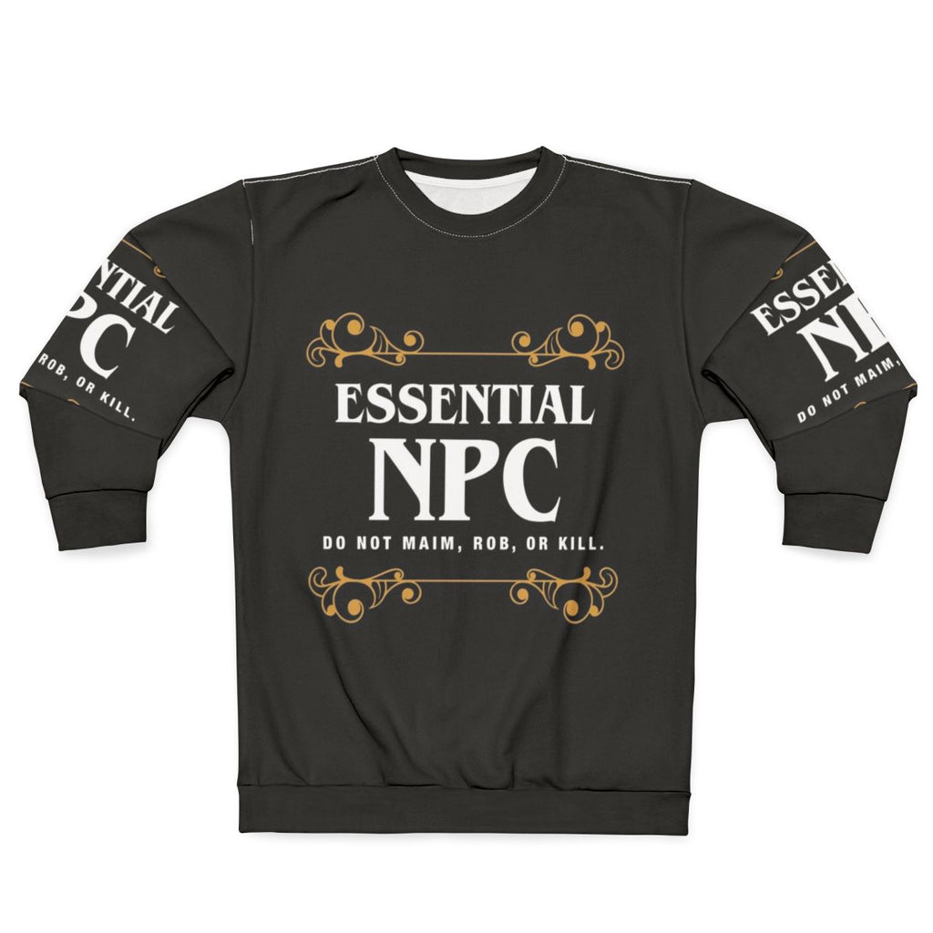 Essential NPC Non Playable Character Gaming Sweatshirt