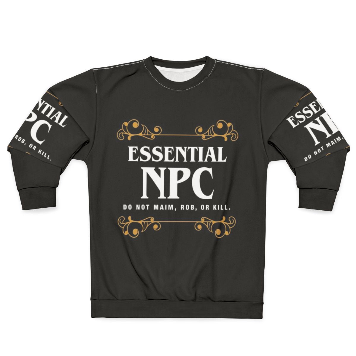 Essential NPC Non Playable Character Gaming Sweatshirt