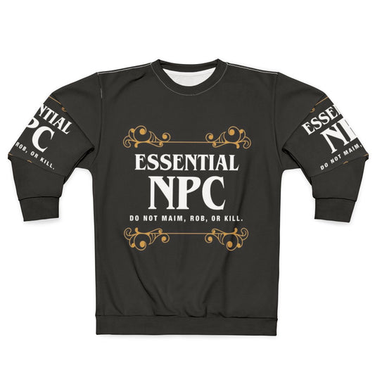 Essential NPC Non Playable Character Gaming Sweatshirt