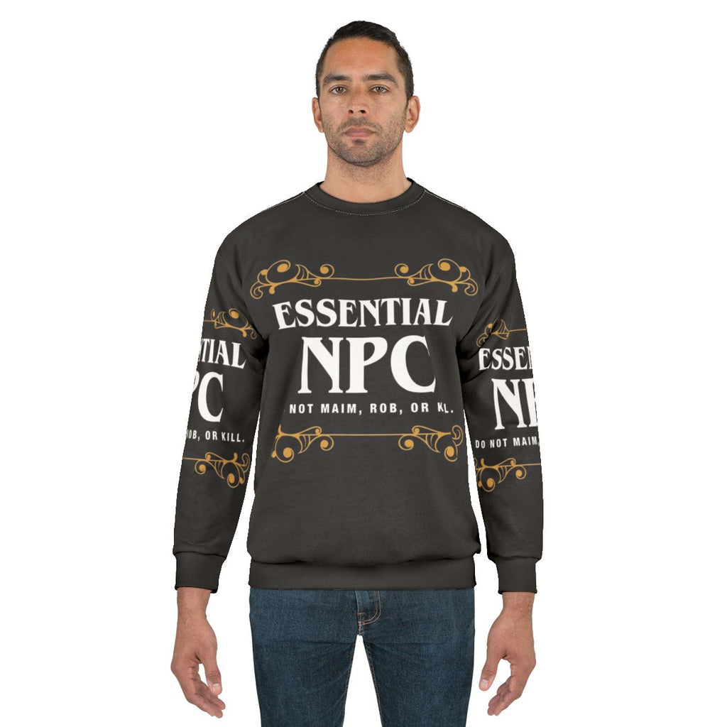 Essential NPC Non Playable Character Gaming Sweatshirt