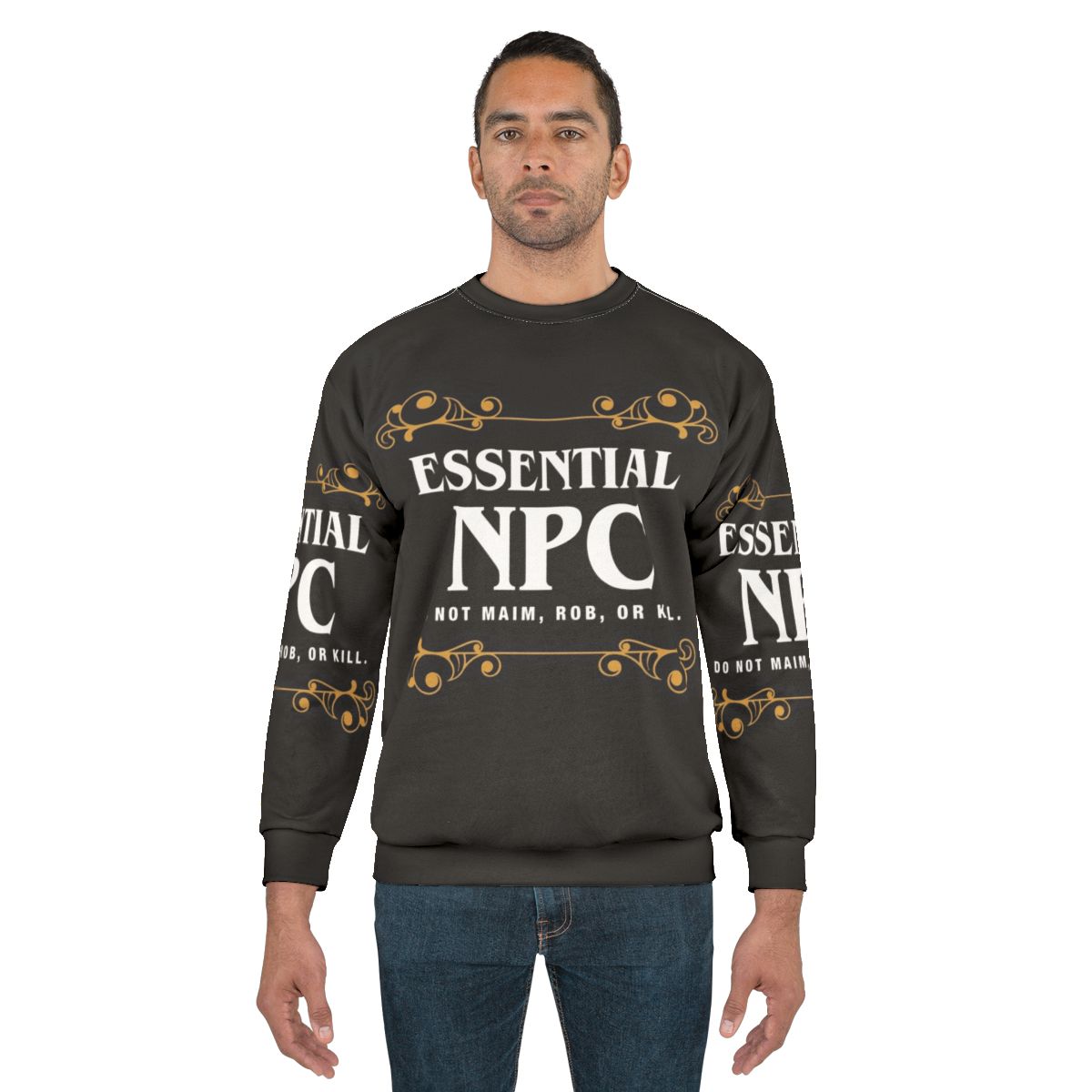 Essential NPC Non Playable Character Gaming Sweatshirt