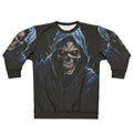 Eternal Shadows Dark Sweatshirt with Fearsome Skeleton Design