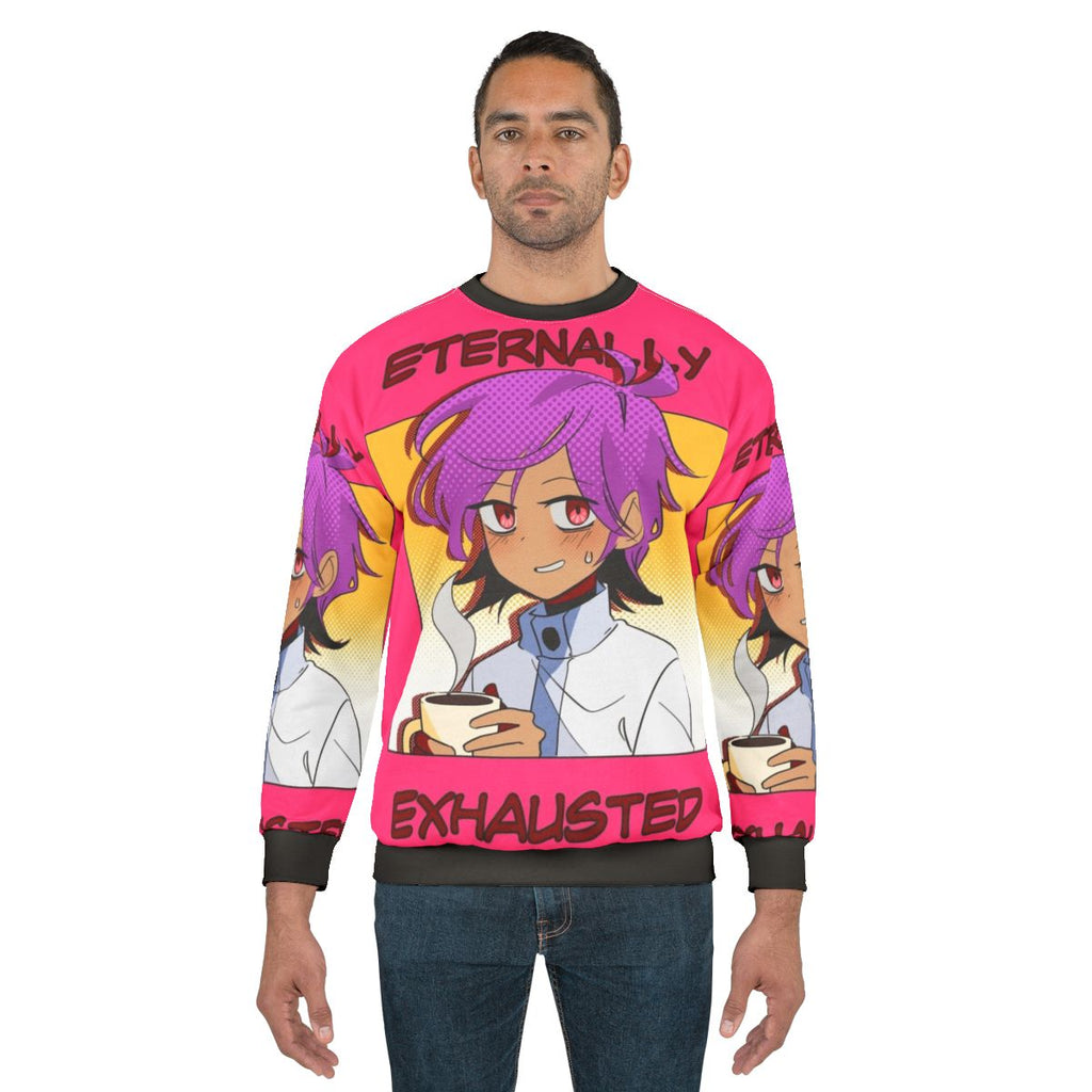 Eternally Exhausted Anime Sweatshirt